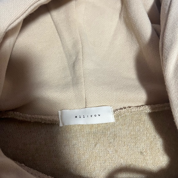 Cute, super warm, beige sherpa hoodie. Worn once - Picture 2 of 2